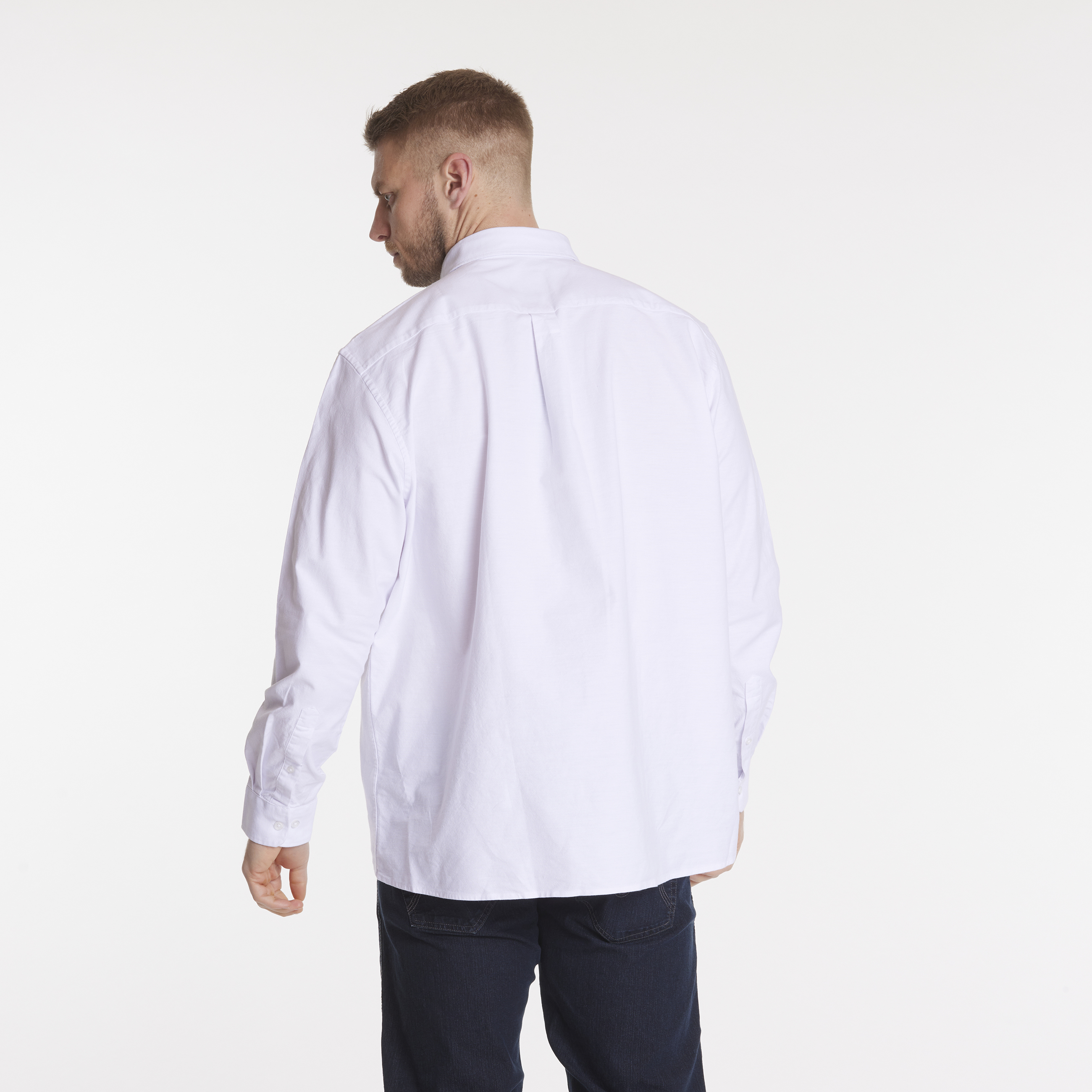 North 56°4 Oxford skjorte hvit 2Xl-7XL - 2