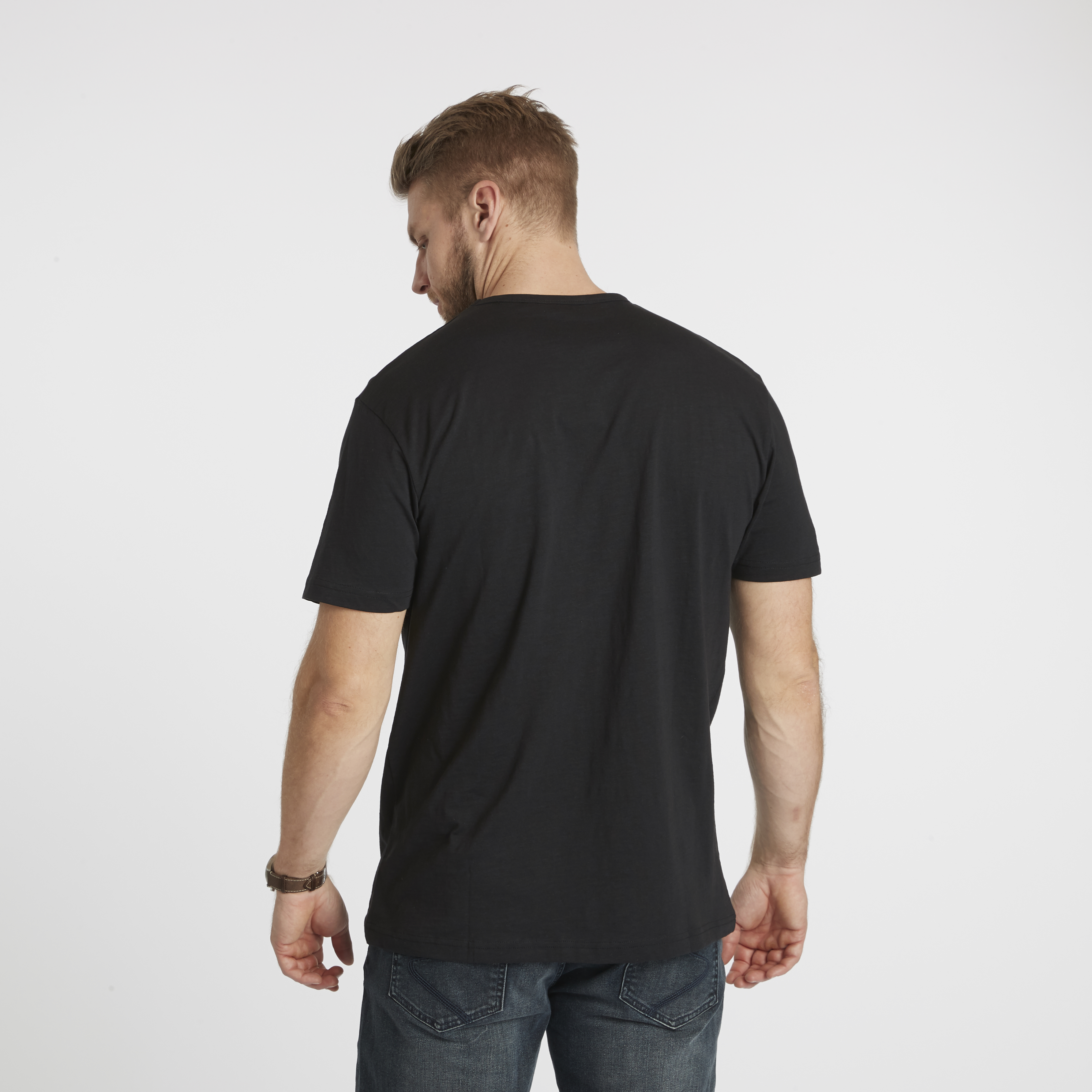 North 56°4 Printed tshirt sort 2XL-8XL - 2