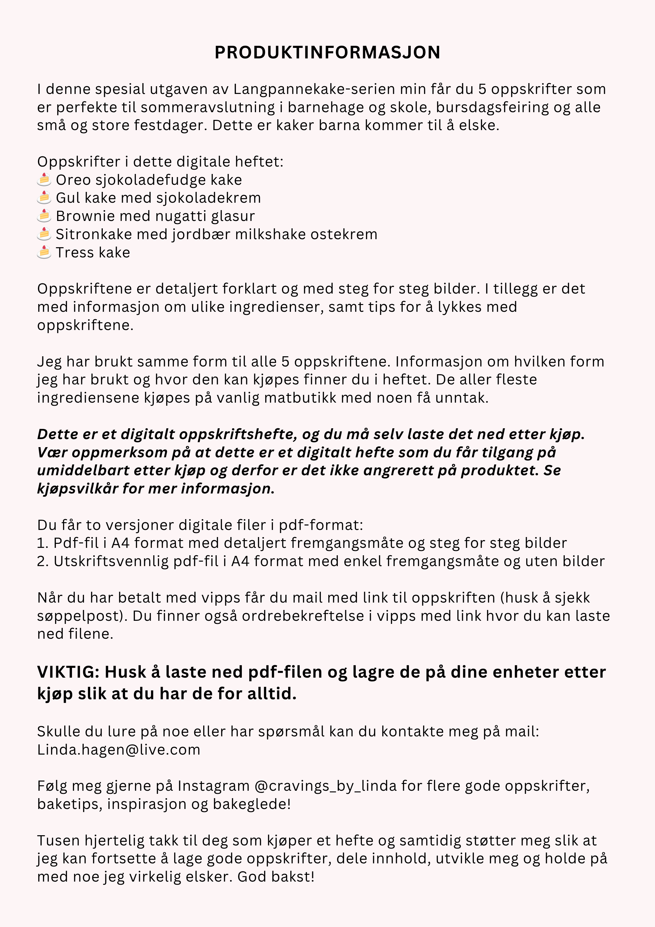 Langpannekaker til alle anledninger, vol.4 Spesial utgave  - 5