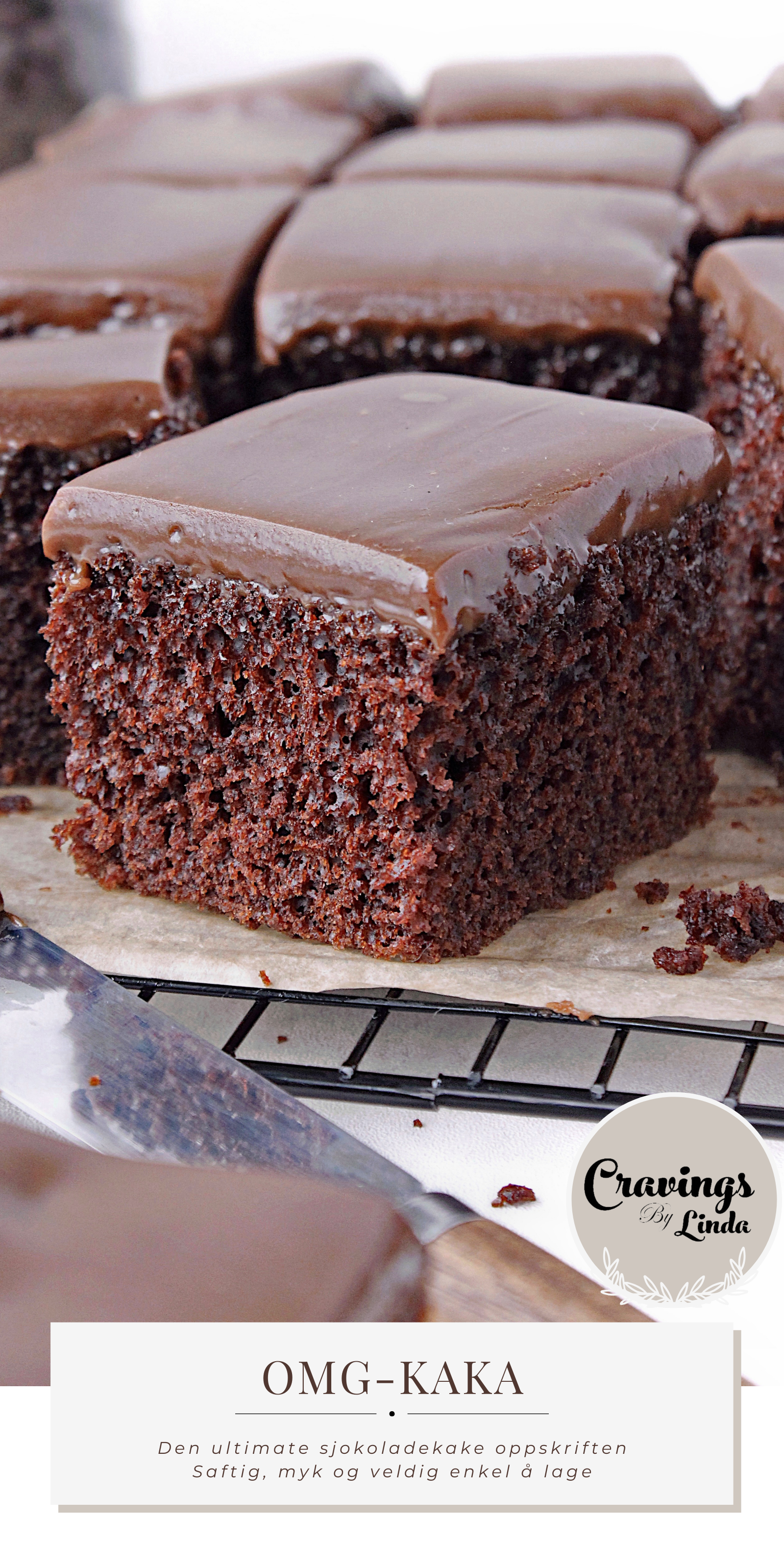 Oppskrift: OMG-kaka (sjokoladefudge kake)