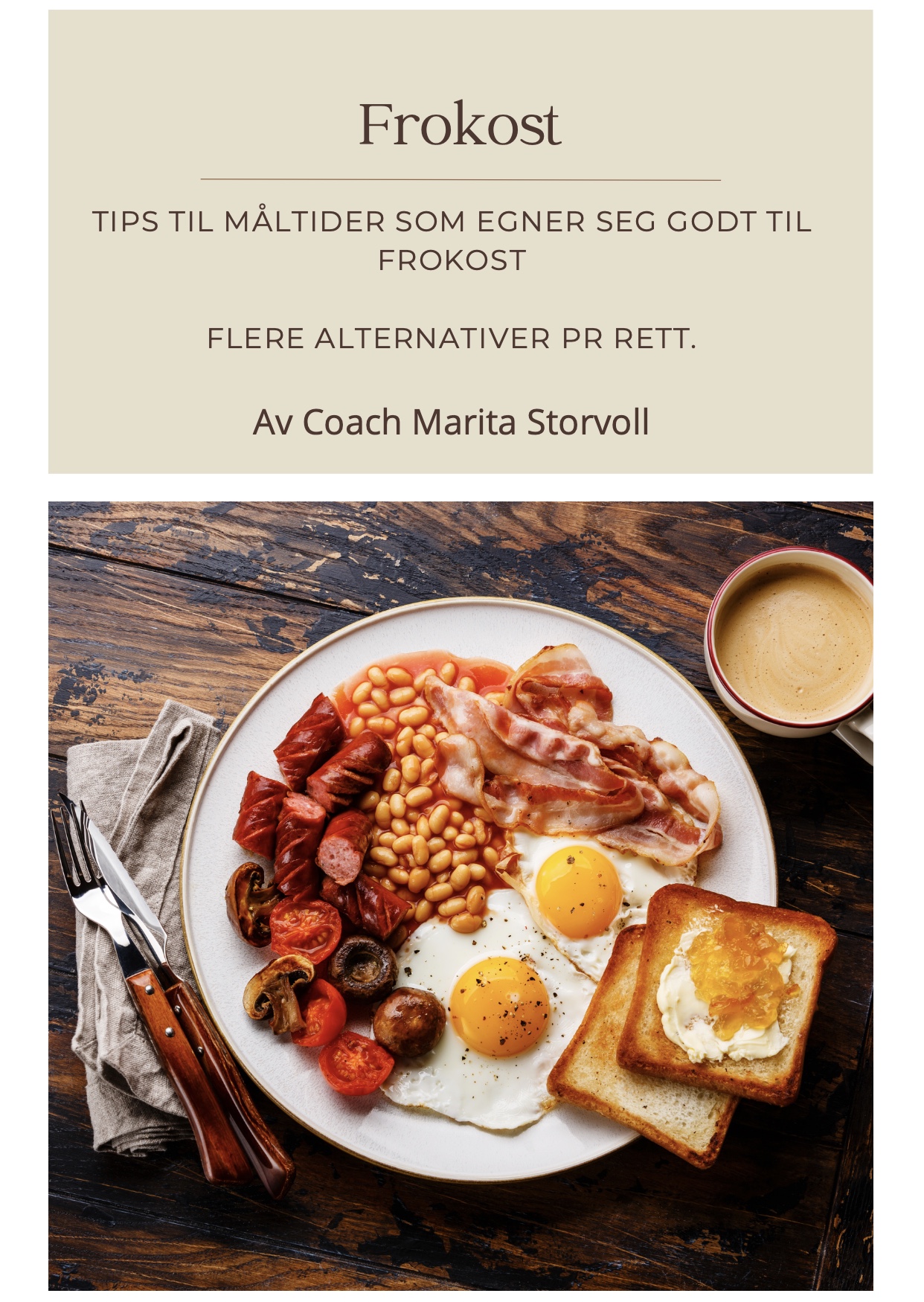 Frokost - 25 oppskrifter til en sunnere start på dagen!