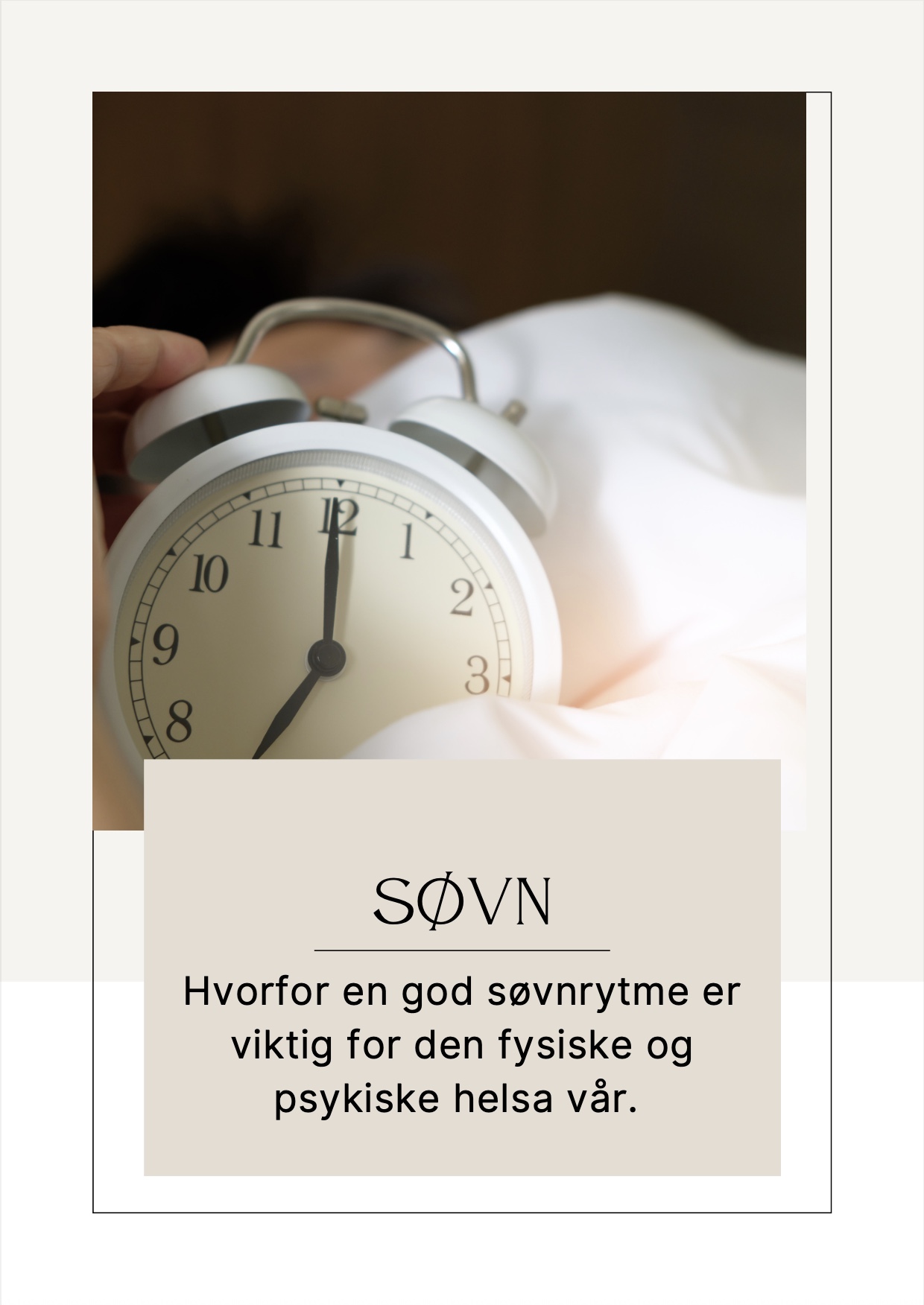 Søvn og søvnmestring