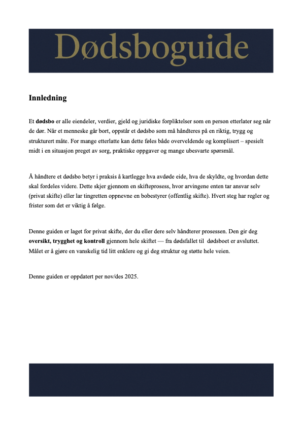 Dødsboguide - 2
