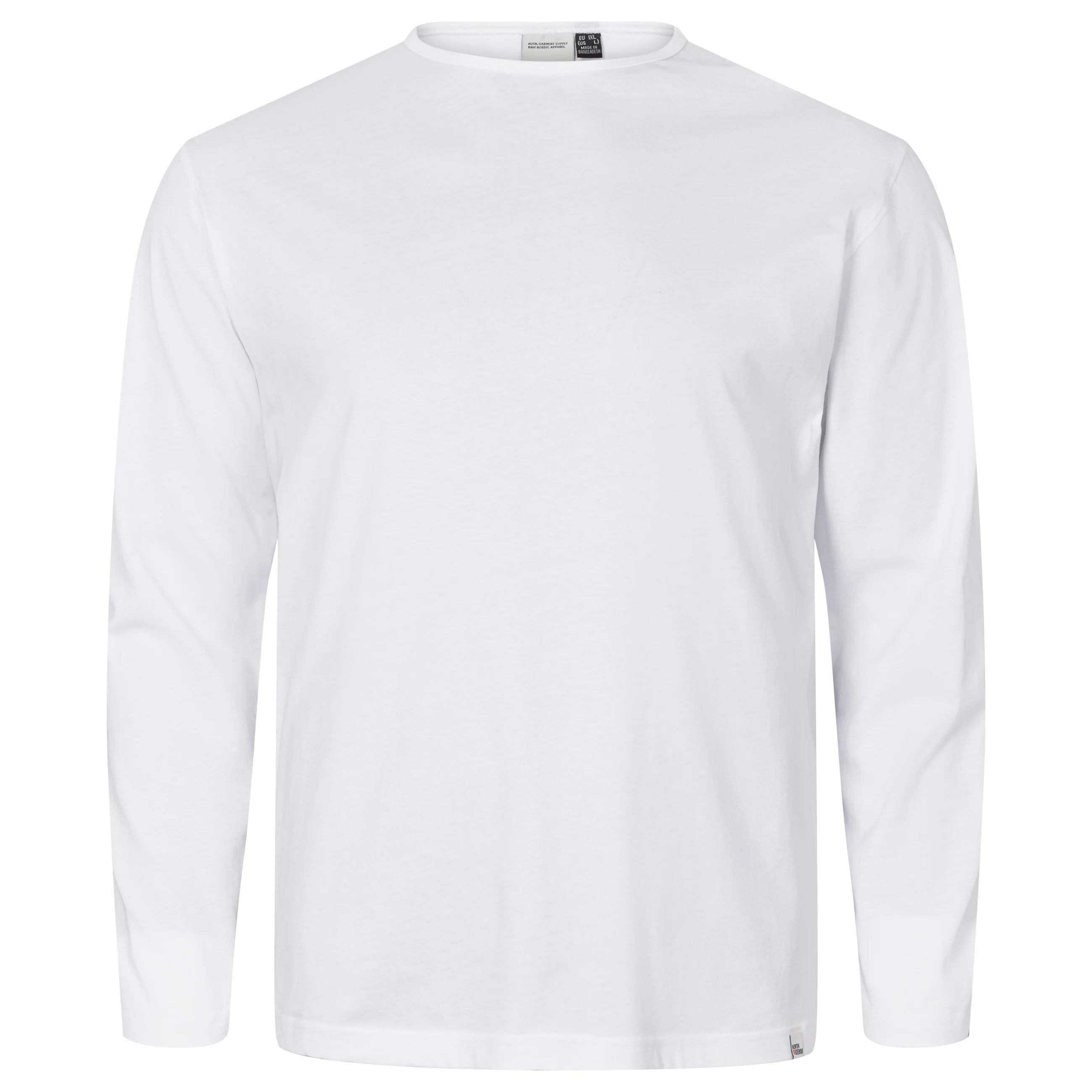 North 56°4 Langermet tskjorte hvit 2XL-8XL