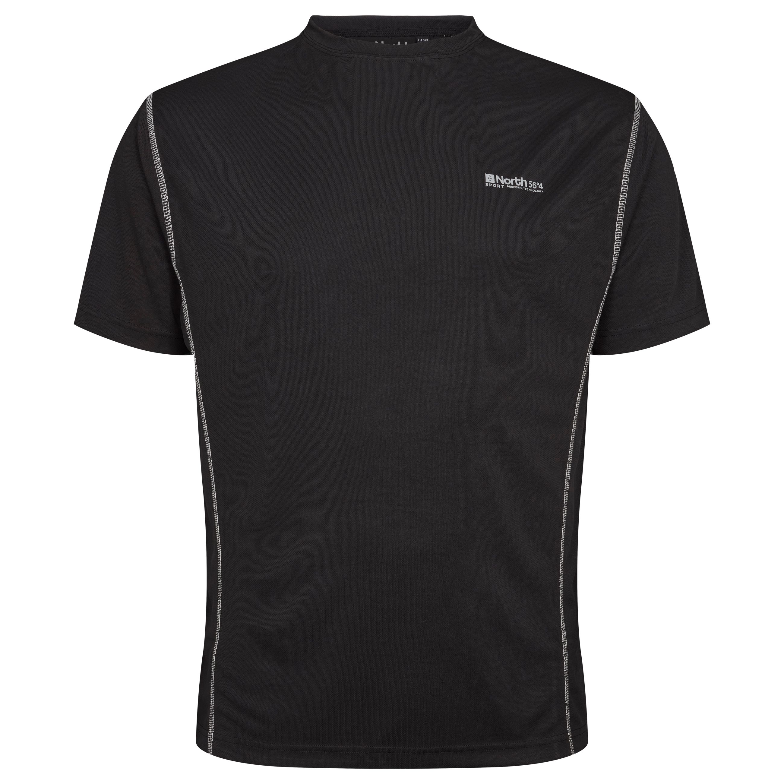 North 56°4 Sport Tech skjorte sort 2XL-8XL