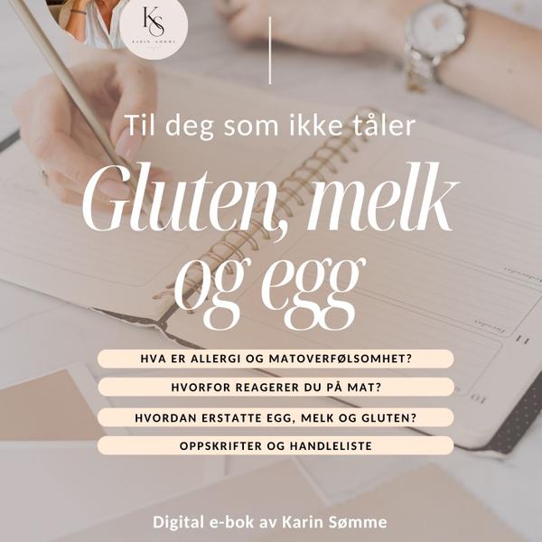 Digital ebok til deg som ikke tåler gluten, melk og egg