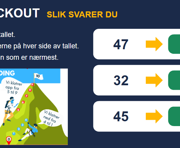Knockout - avrunding (til nærmeste tier)