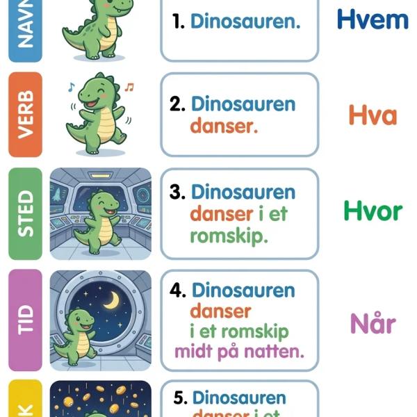 Kle på setningene