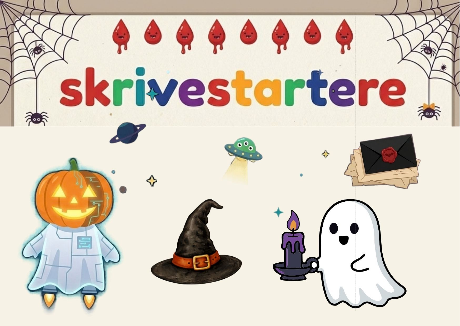 Skrivestartere til Halloween