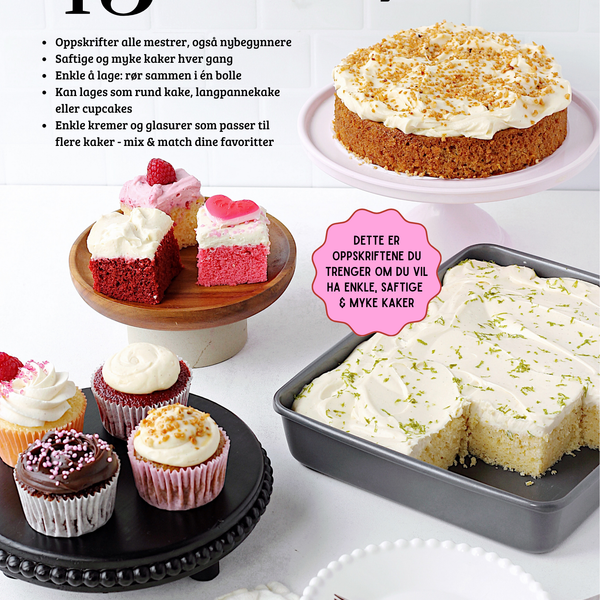 MINI E-BOK: 13 ENKLE KAKER DU LYKKES MED