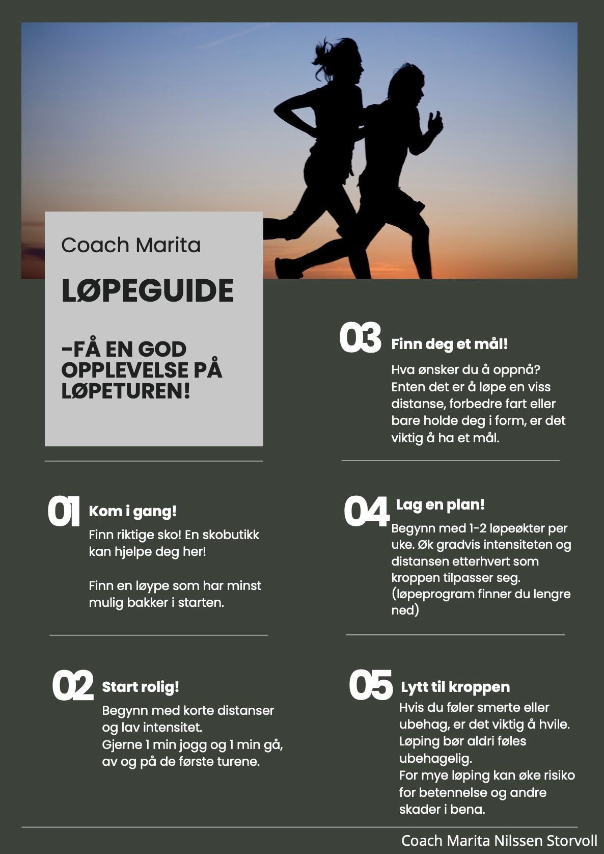 Løpeguide! - Få en god opplevelse på løpeturen!
