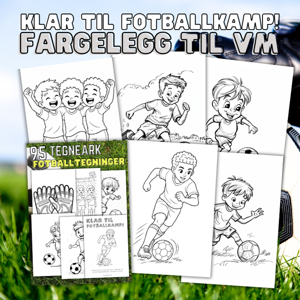 Fotball tegninger | Klar til fotballkamp | 95 tegneark til utskrift